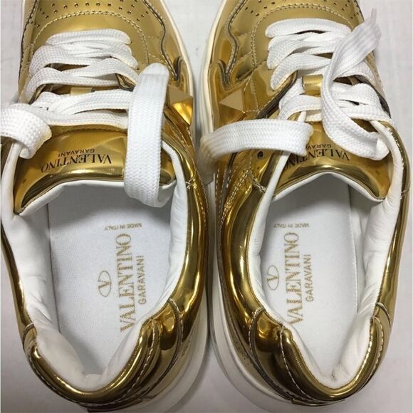 Valentino Garavani One Stud Low-Top Lace Up Sneakers Size 40/10 - Picture 4 of 16